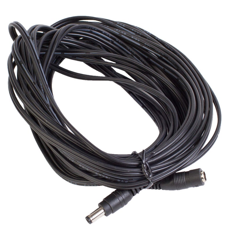 LEDUPDATES DC Plug Power Adapter Extension Cable 5.5MM X 2.1MM Plug, 16 AWG Heavy Duty Cable for 5v 12v 24v LED Strip Light, Home Security Camera Surveillance System, DVR and More (26ft) - Image 1